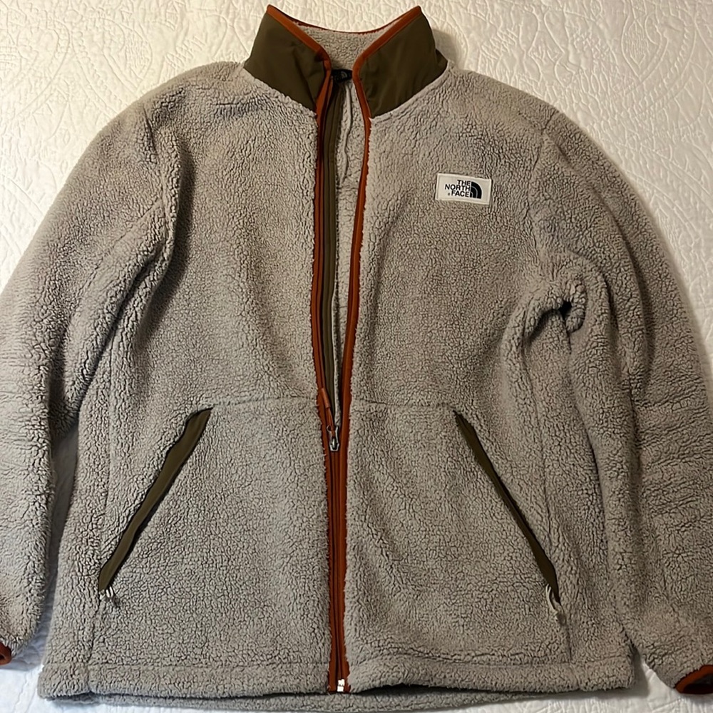 North face teddy zip up